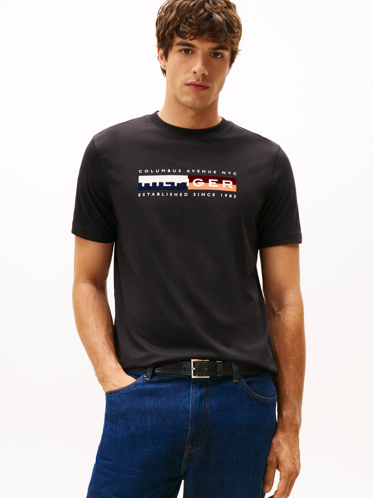 Ανδρικό t-shirt TH COLOUR BLOCK GRAPHIC TEE MW0MW40014BDS | MW0MW40014BDS
