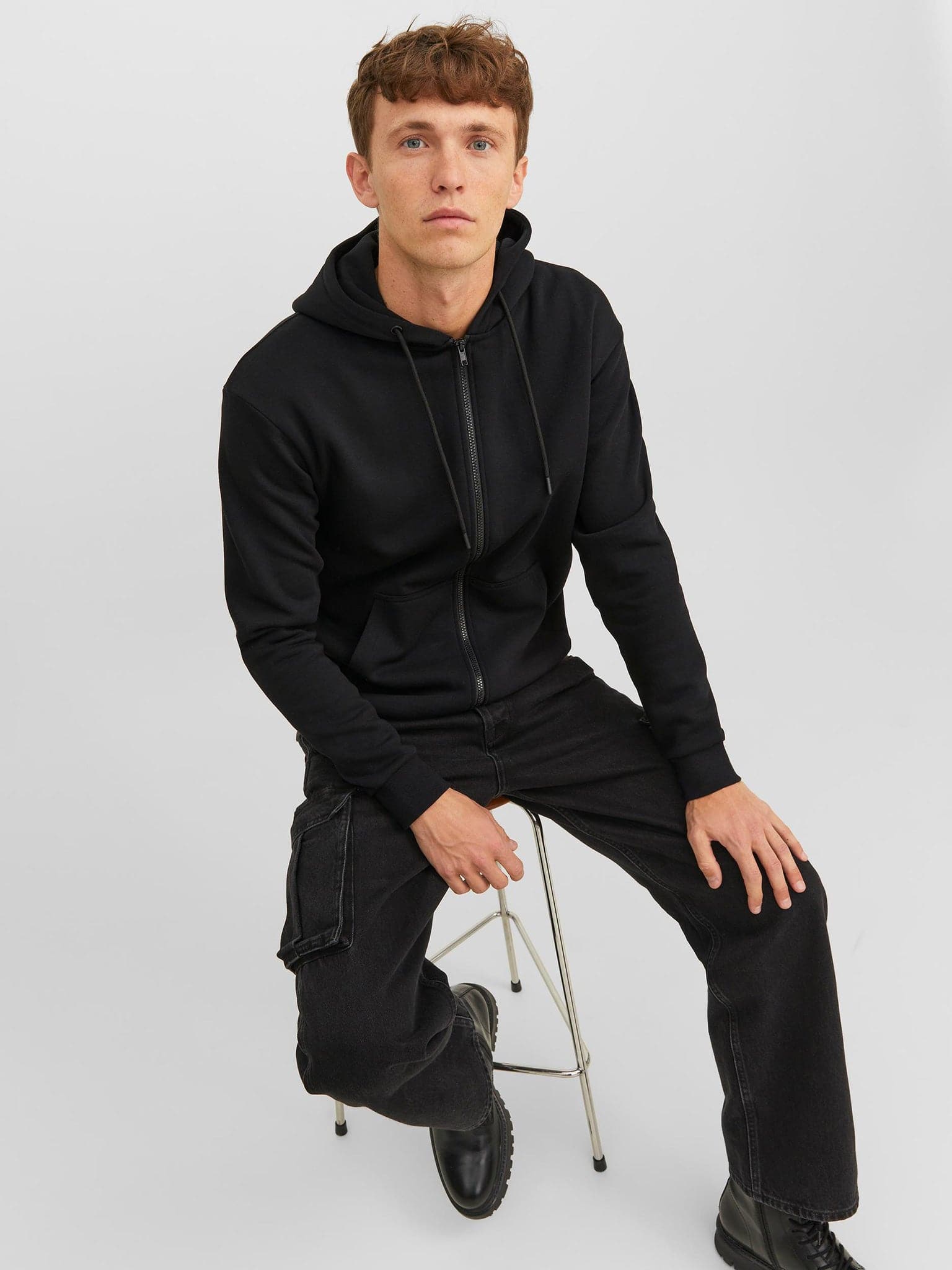 Ανδρική ζακέτα φούτερ JJEBRADLEY SWEAT ZIP HOOD NOOS 12249342 | 12249342