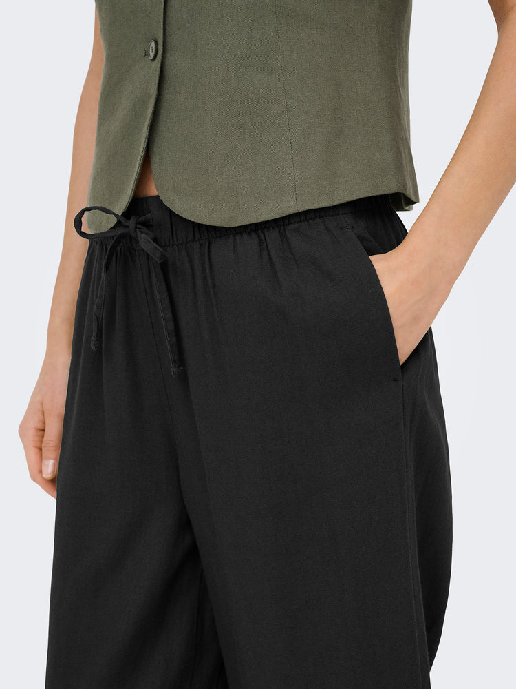 Γυναικεία ζιπ κιλότ ONLGOA MW LIN BL PULL-UP CULOTTE 15371419 | 15371419