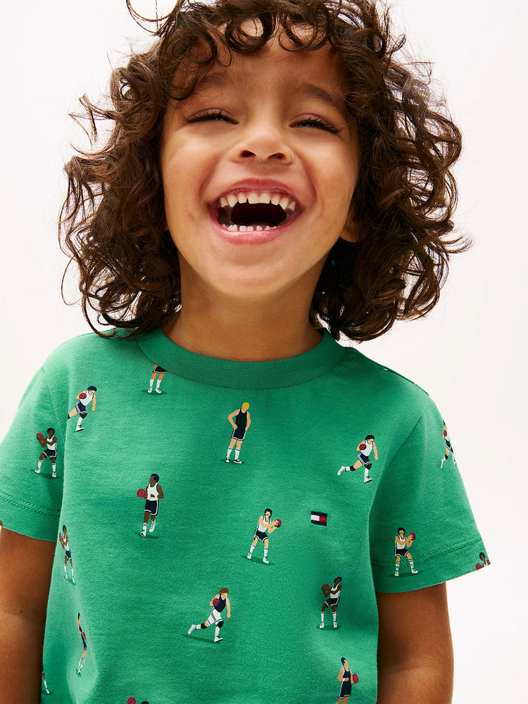 Παιδική μπλούζα σταμπωτή LB ALL OVER PRINT T-SHIRT SS KB0KB10387L5Y | KB0KB10387L5Y