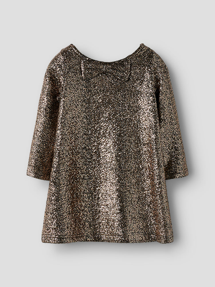 Παιδικό φόρεμα μεταλιζέ NMFDITSA LS DRESS 13256133 | 13256133