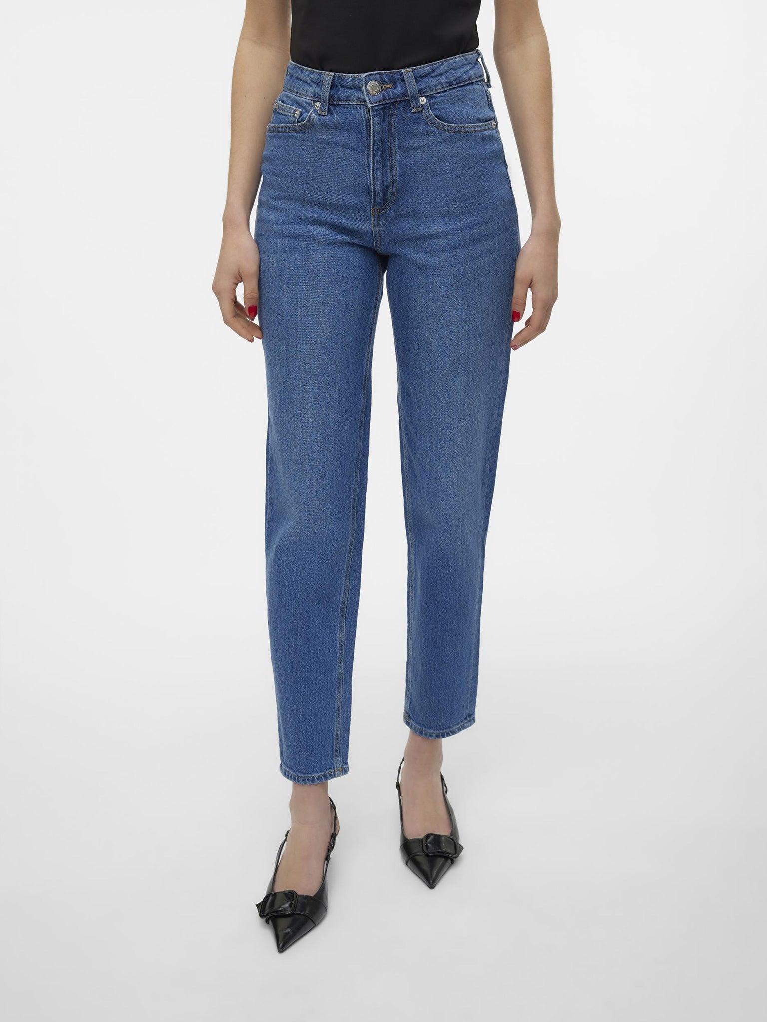 Γυναικείο παντελόνι τζιν VMTESSA HR MOM JEANS RA380 GA NOOS 10297655 | 10297655