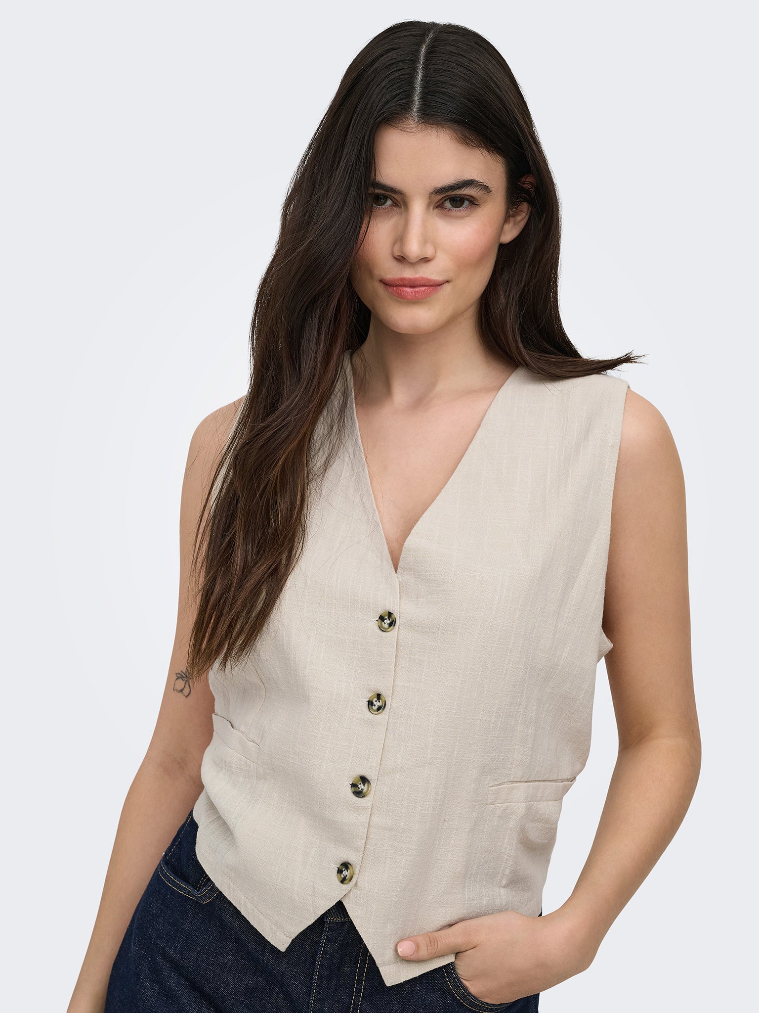 Γυναικείο γιλέκο ONLTIZANA COTTON VEST TOP WVN NOOS 15337097 | 15337097