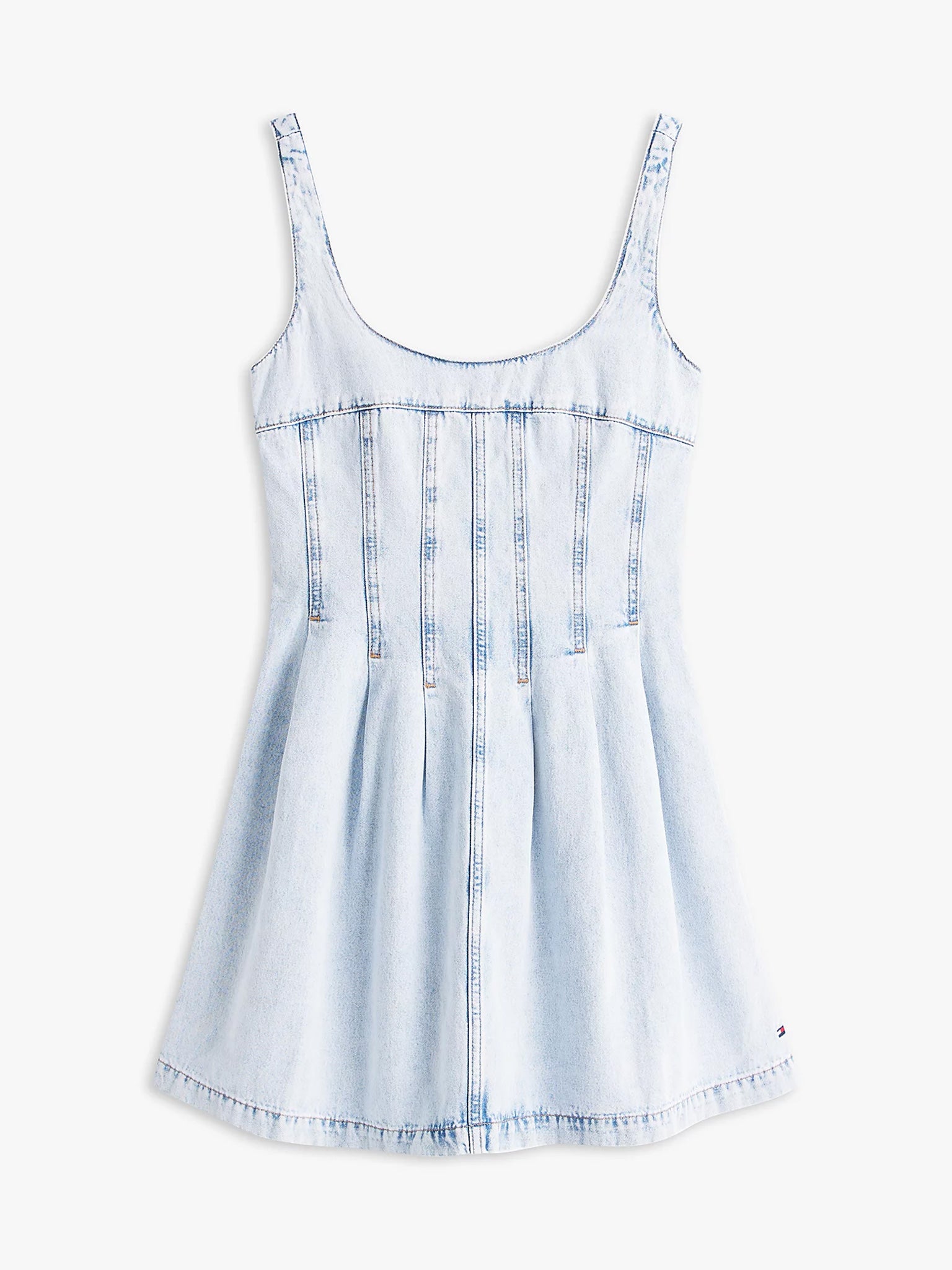 Γυναικείο φόρεμα τζιν PLEAT SEAM DENIM DRESS BJ6014 DW0DW229901AB | DW0DW229901AB