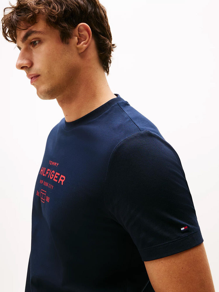 Ανδρικό t-shirt HILFIGER STACK GRAPHIC TEE MW0MW40002DW5 | MW0MW40002DW5