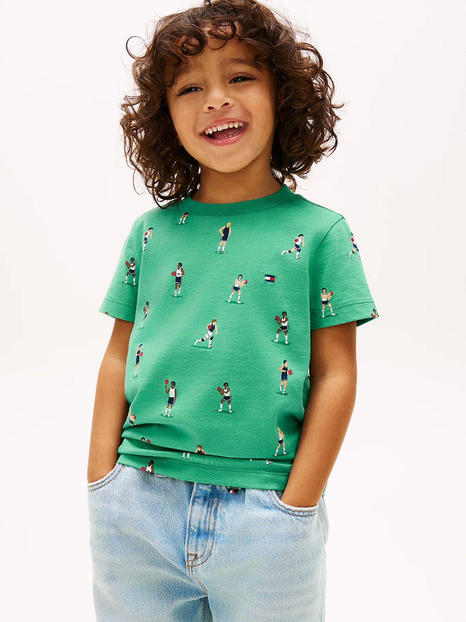 Παιδική μπλούζα σταμπωτή LB ALL OVER PRINT T-SHIRT SS KB0KB10387L5Y | KB0KB10387L5Y