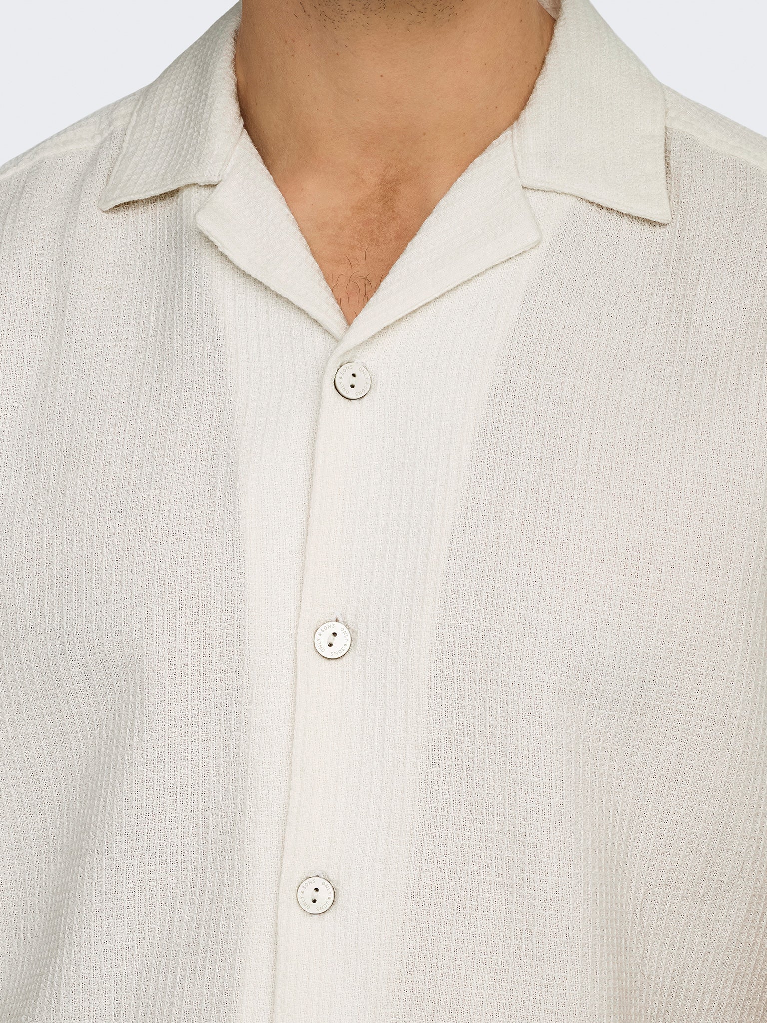 Ανδρικό πουκάμισο ONSBERTIL WAFFLE SS RESORT SHIRT 22032054 | 22032054