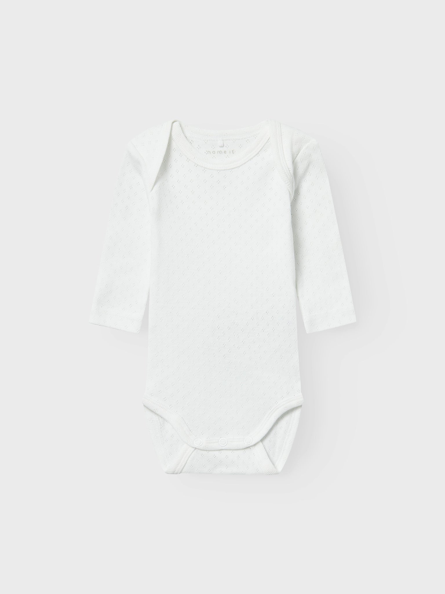 Βρεφικά κορμάκια σετ 2 τεμ unisex NBFBODY 2P LS WHITE NEEDLEDROP NOOS 13222505 | 13222505