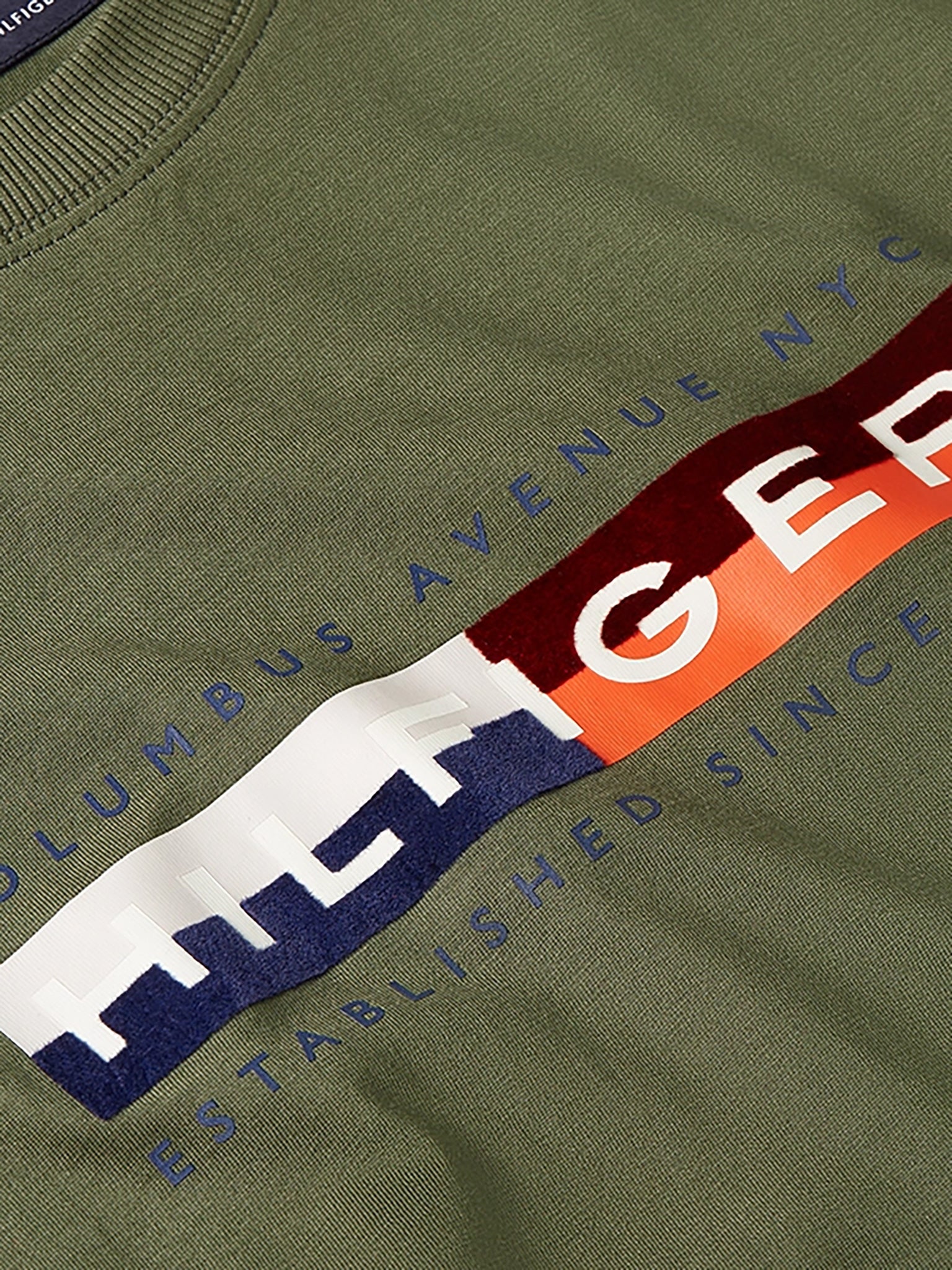 Ανδρικό t-shirt TH COLOUR BLOCK GRAPHIC TEE MW0MW40014PLI | MW0MW40014PLI