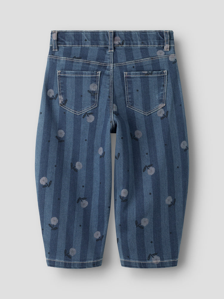 Παιδικό παντελόνι τζιν με σχέδιο NMFBELLA BARREL JEANS 6699-QN 13267728 | 13267728