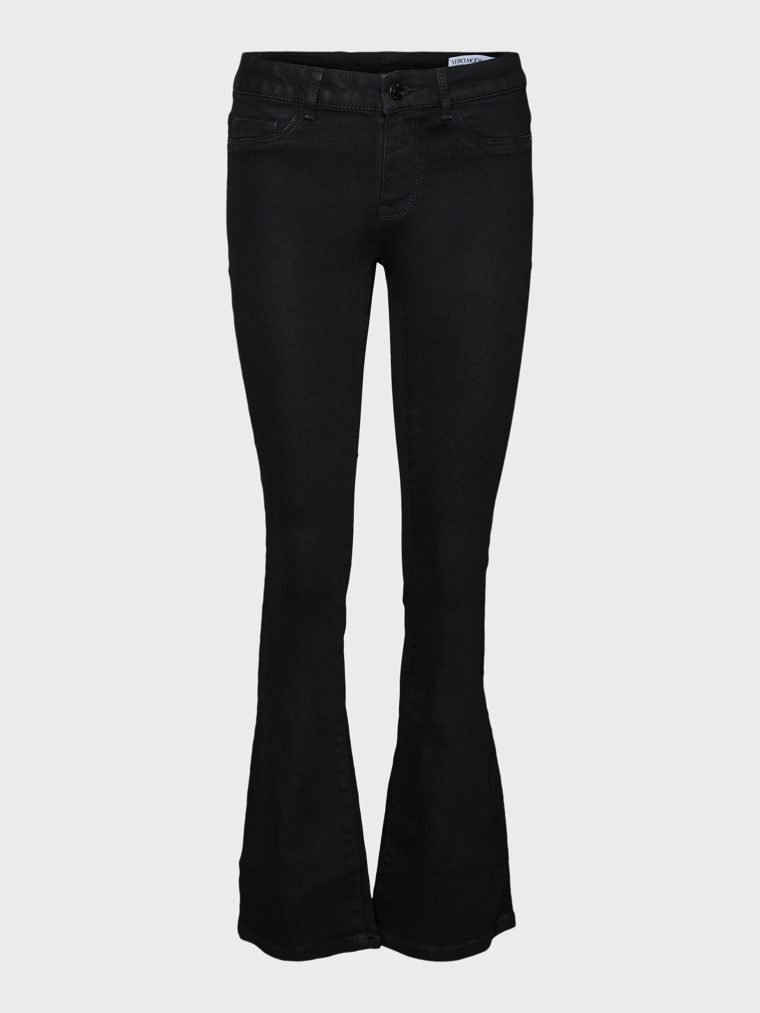 Γυναικείο παντελόνι καμπάνα VMELLY MR FLARED JEANS BLK 10313109 | 10313109