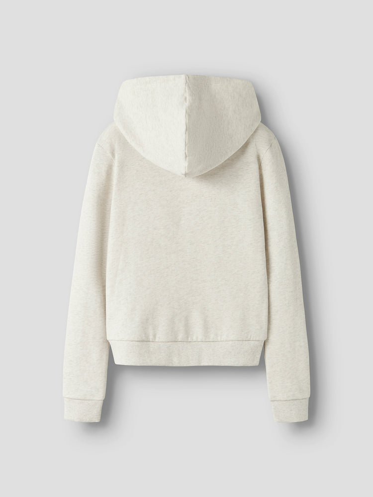 Εφηβική ζακέτα φούτερ NKFLEIKRA LS SH SWEAT CARD WH BRU | 13258995