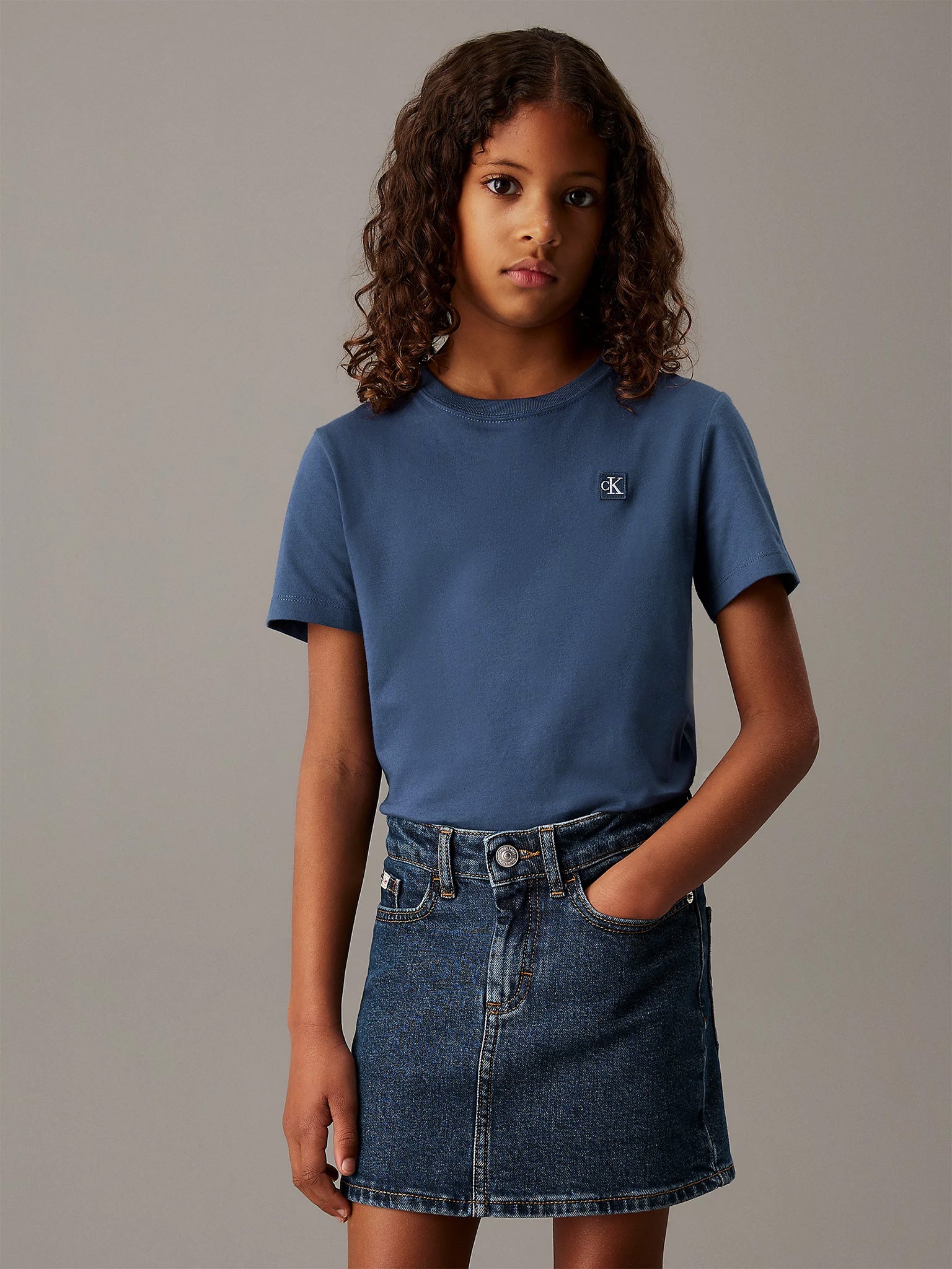 Παιδική μπλούζα μακό MONOGRAM MINI BADGE T-SHIRT IU0IU00543C3I | IU0IU00543C3I