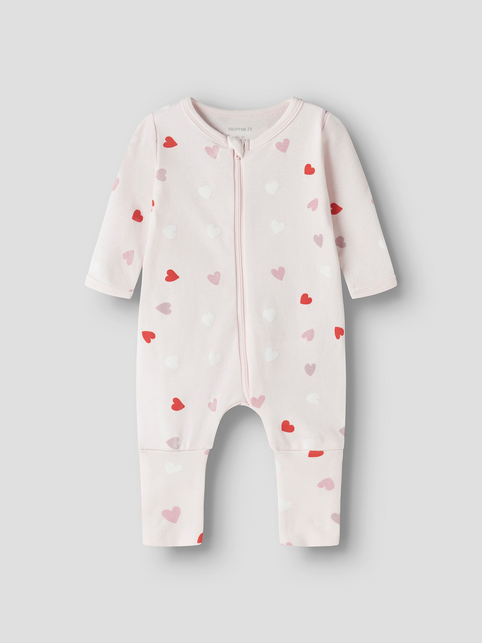 Βρεφικά φορμάκια σετ 2 τεμ hearts NBFNIGHTSUIT 2P ZIP FF CAR. HEART NOOS 13250806 | 13250806
