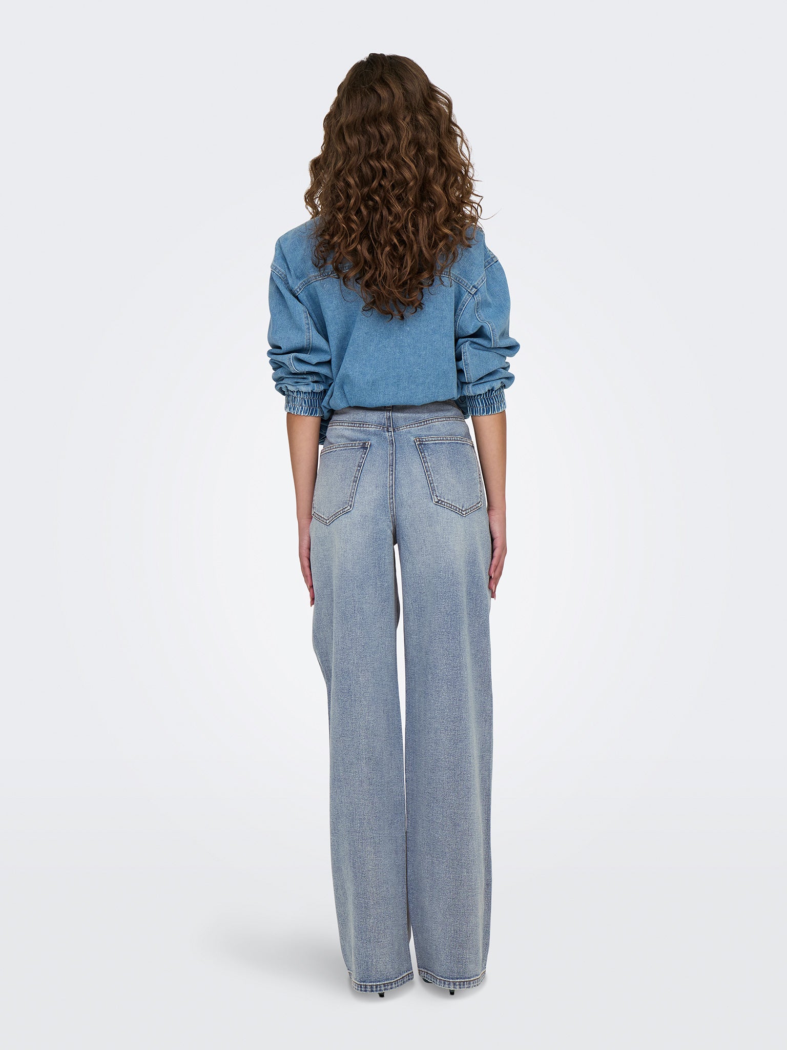 Γυναικείο παντελόνι light blue ONLHOPE HW WIDE DNM DNM SIJ BOX 15264080 | 15264080