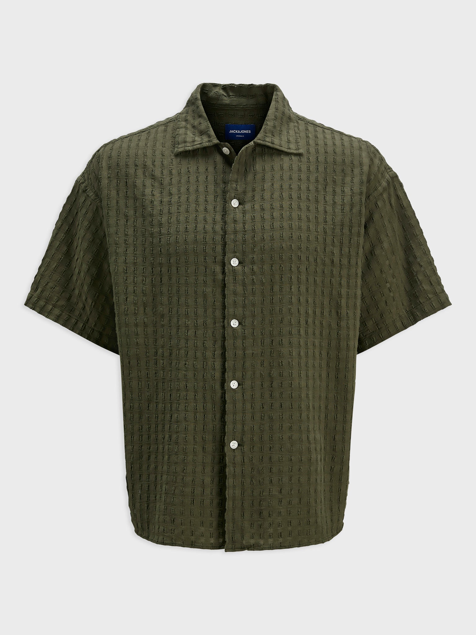 Ανδρικό πουκάμισο JORBELLAGIO SEERSUCKER SHIRT SS 12277289 | 12277289