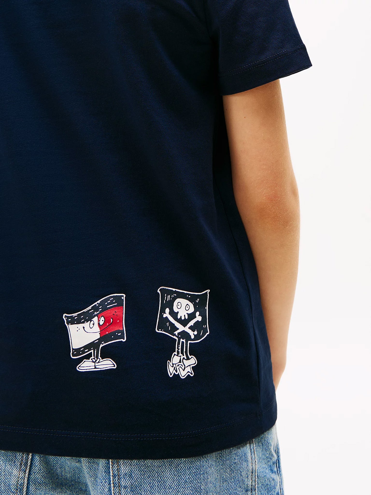 Παιδική μπλούζα μακό FLAG FUN TEE SS KB0KB09648C1G | KB0KB09648C1G