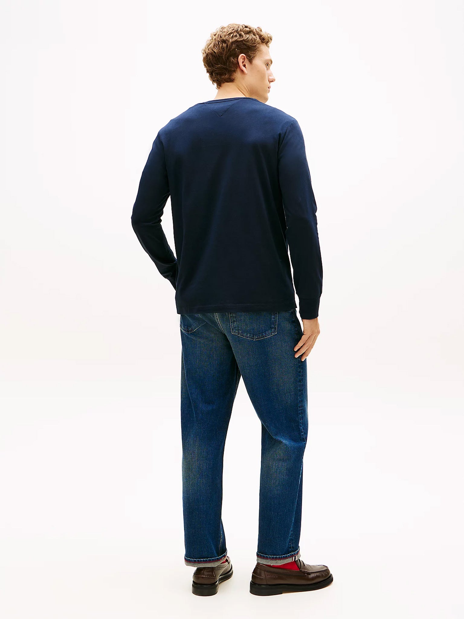 Ανδρική μπλούζα BRAND LOVE LS TEE MW0MW41454DW5 | MW0MW41454DW5