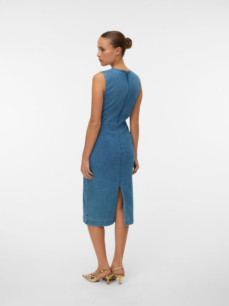 Γυναικείο φόρεμα τζιν VMINGIA SL CALF DRESS MIX 10342846 | 10342846