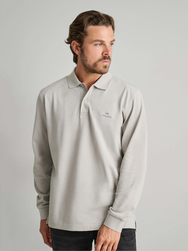 Ανδρική μπλούζα polo grey stone 24GE.500.8 | 24GE.500.8