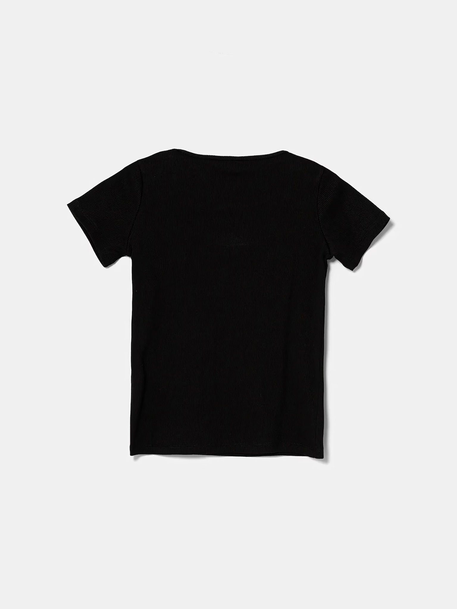 Εφηβική μπλούζα ριπ knit top minime J5YP03KB1O1JBLK | J5YP03KB1O1JBLK