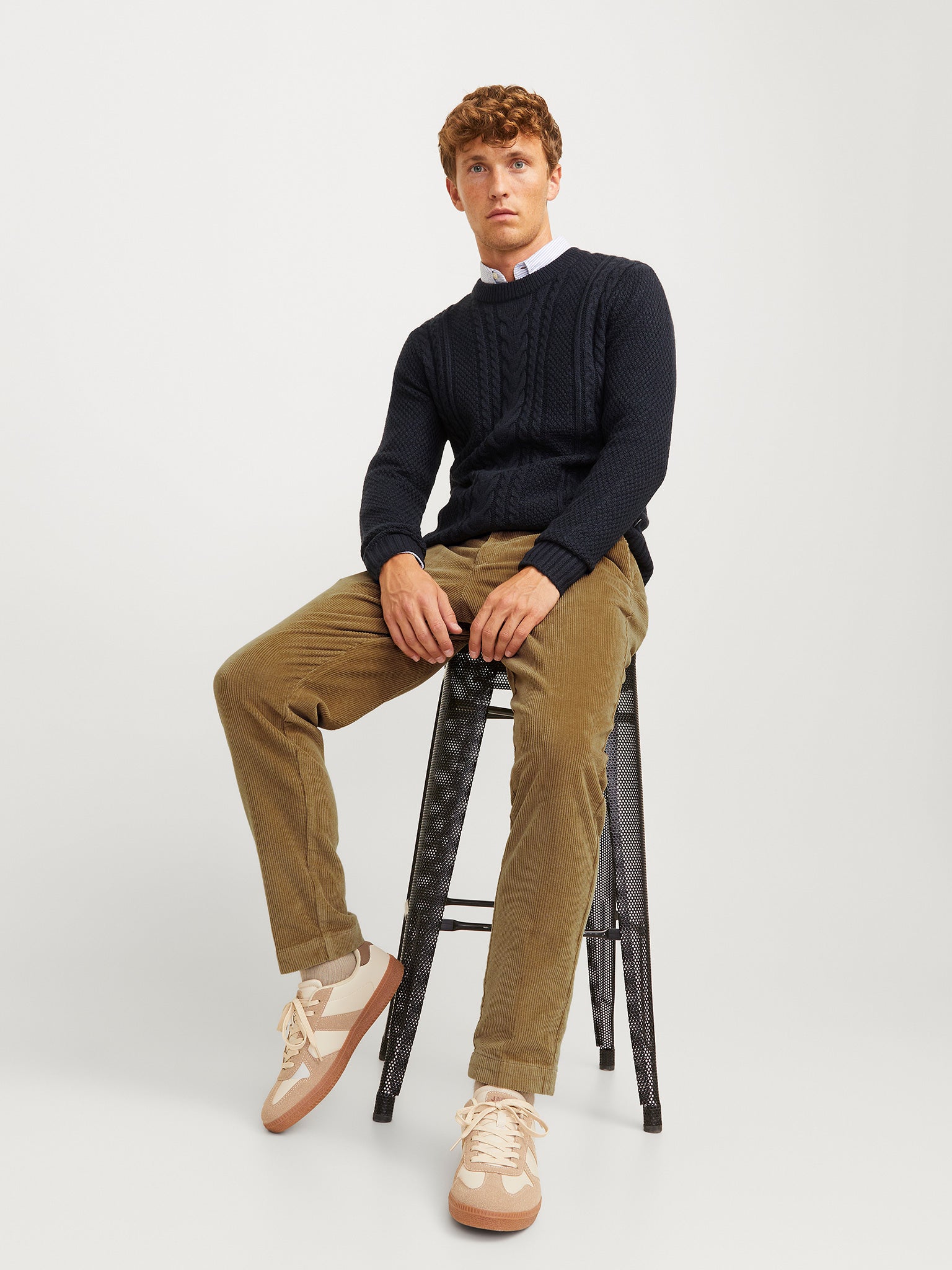 Ανδρικό παντελόνι κοτλέ JPSTACE CORDUROY CHINO 12260910 | 12260910