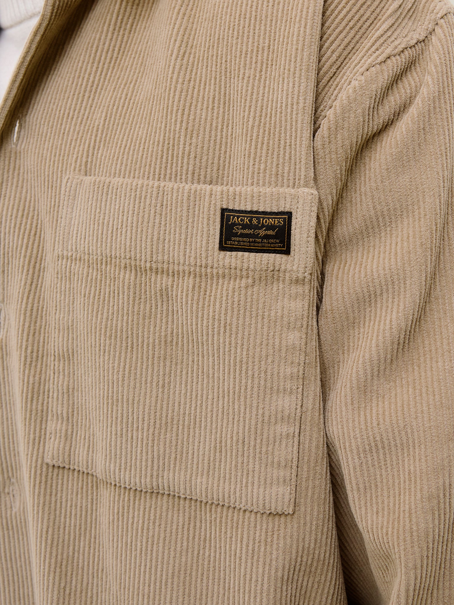 Ανδρικό πουκάμισο overshirt JJCORDUROY OVERSHIRT L/S 12278992 | 12278992