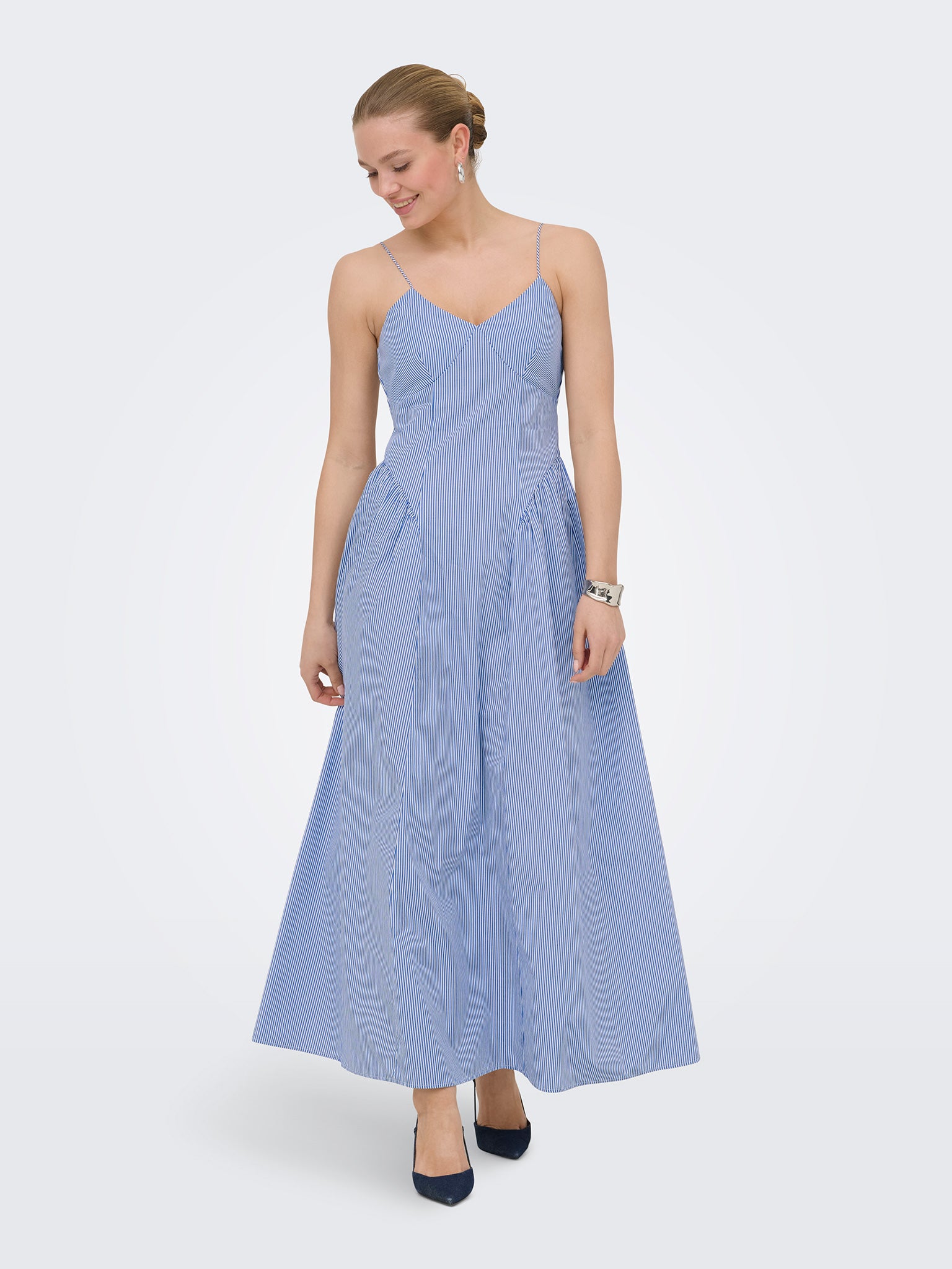 Γυναικείο φόρεμα ρίγες ONLTIARI STRAP HIP DRESS WVN 15371086 | 15371086