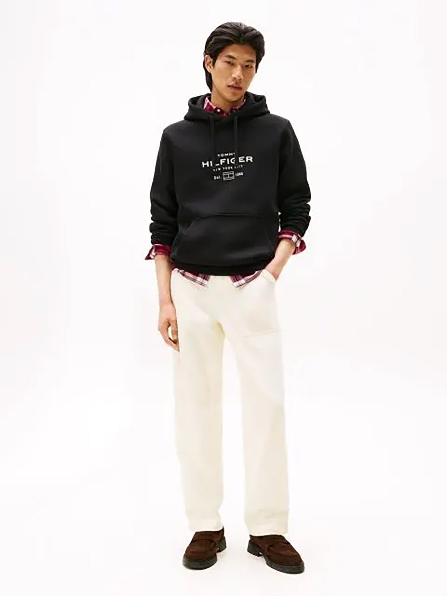 Ανδρική μπλούζα φούτερ OVAL GRAPHIC HOODIE MW0MW40864BDS | MW0MW40864BDS
