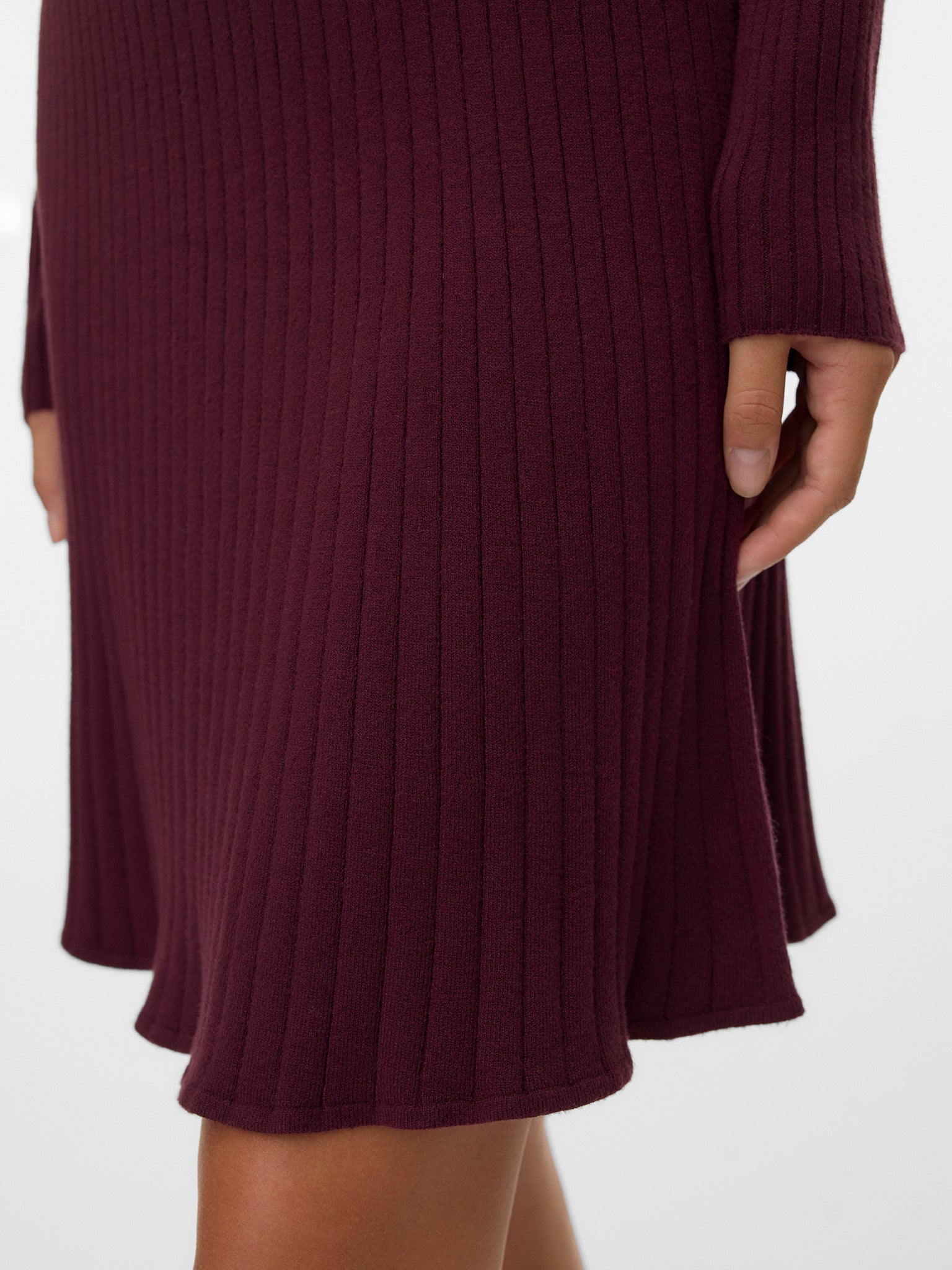 Γυναικείο φόρεμα πλεκτό VMNANCY RIB LS FUNLNCK SKATER DRESS 10331280 | 10331280