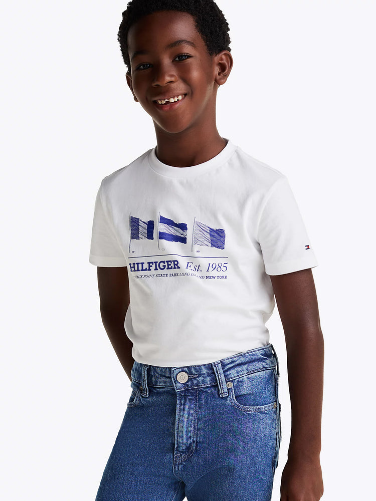 Παιδική μπλούζα WAVING FLAG REG TEE SS KB0KB09350YBR | KB0KB09350YBR