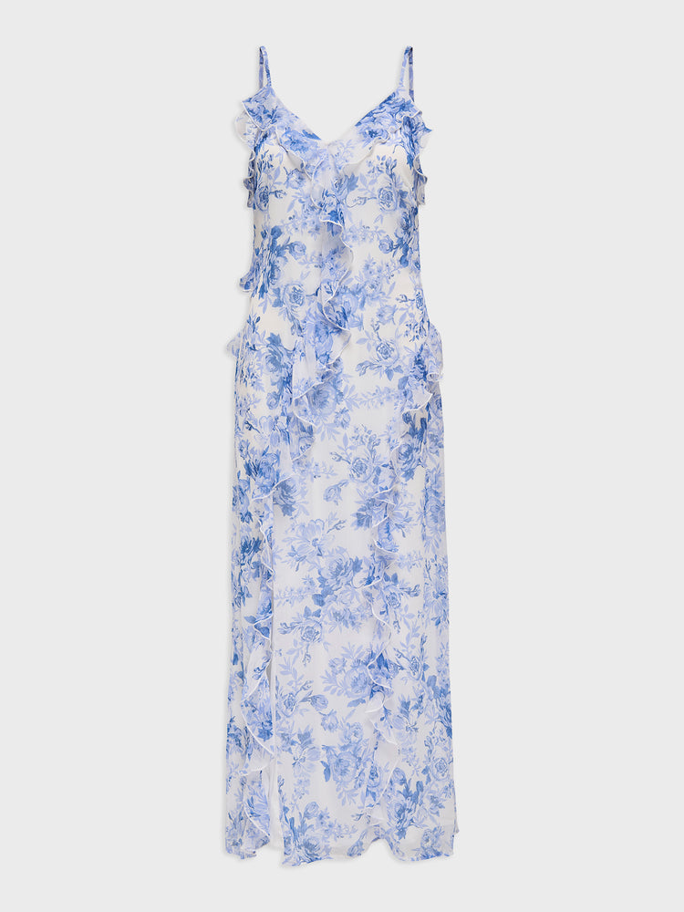 Γυναικείο φόρεμα ONLMIRIAM LIFE S/L FRILL LONG DRESS 15348901 | 15348901