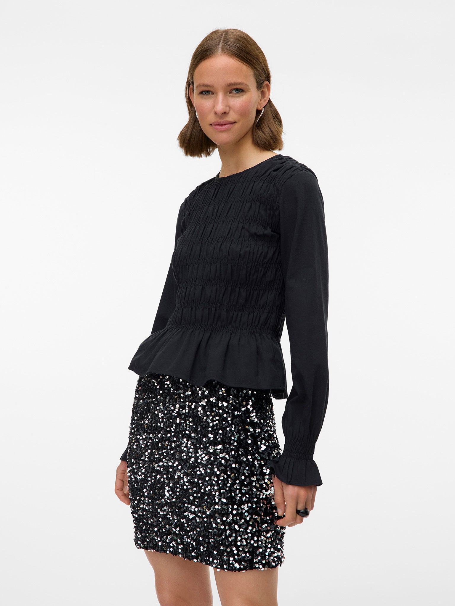 Γυναικεία φούστα παγιέτα VMBELLA HW SHORT SQ SKIRT JRS 10335704 | 10335704