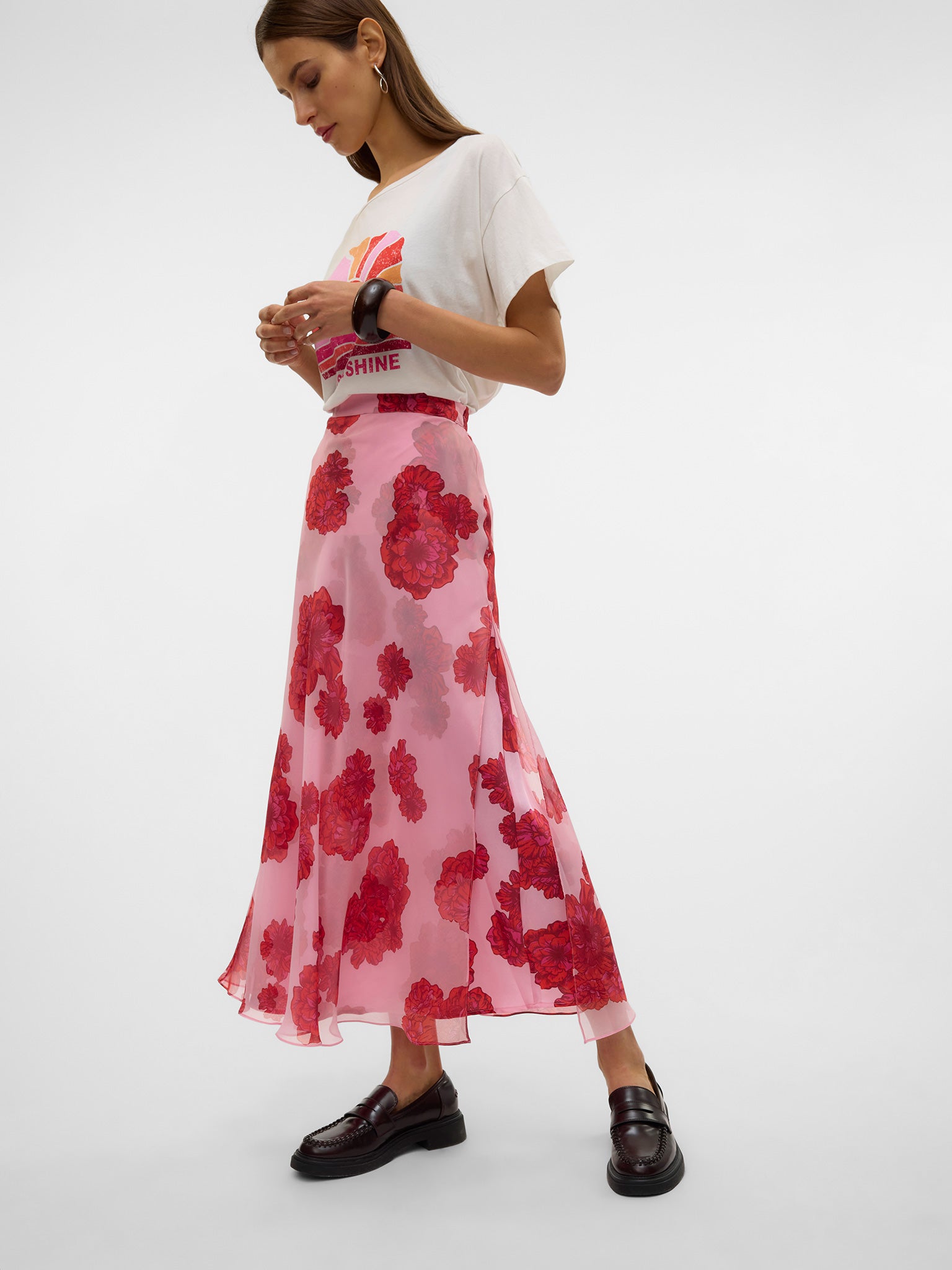 Γυναικεία φούστα maxi VMTHILDA TEORA HW ANKLE SKIRT WVN 10327966 | 10327966