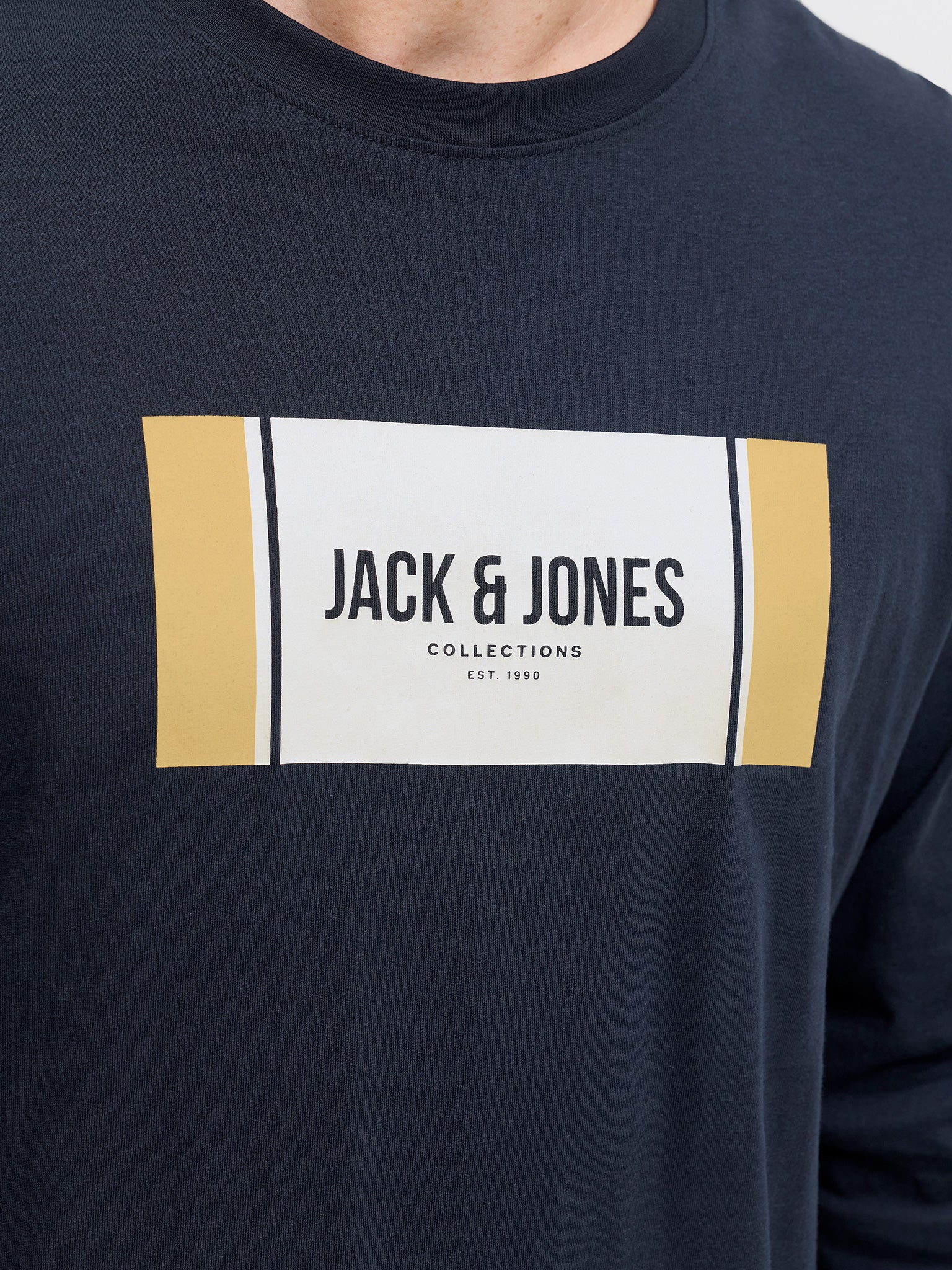 Ανδρική μπλούζα JJHAYATO TEE LS CREW NECK BTS 12282290 | 12282290