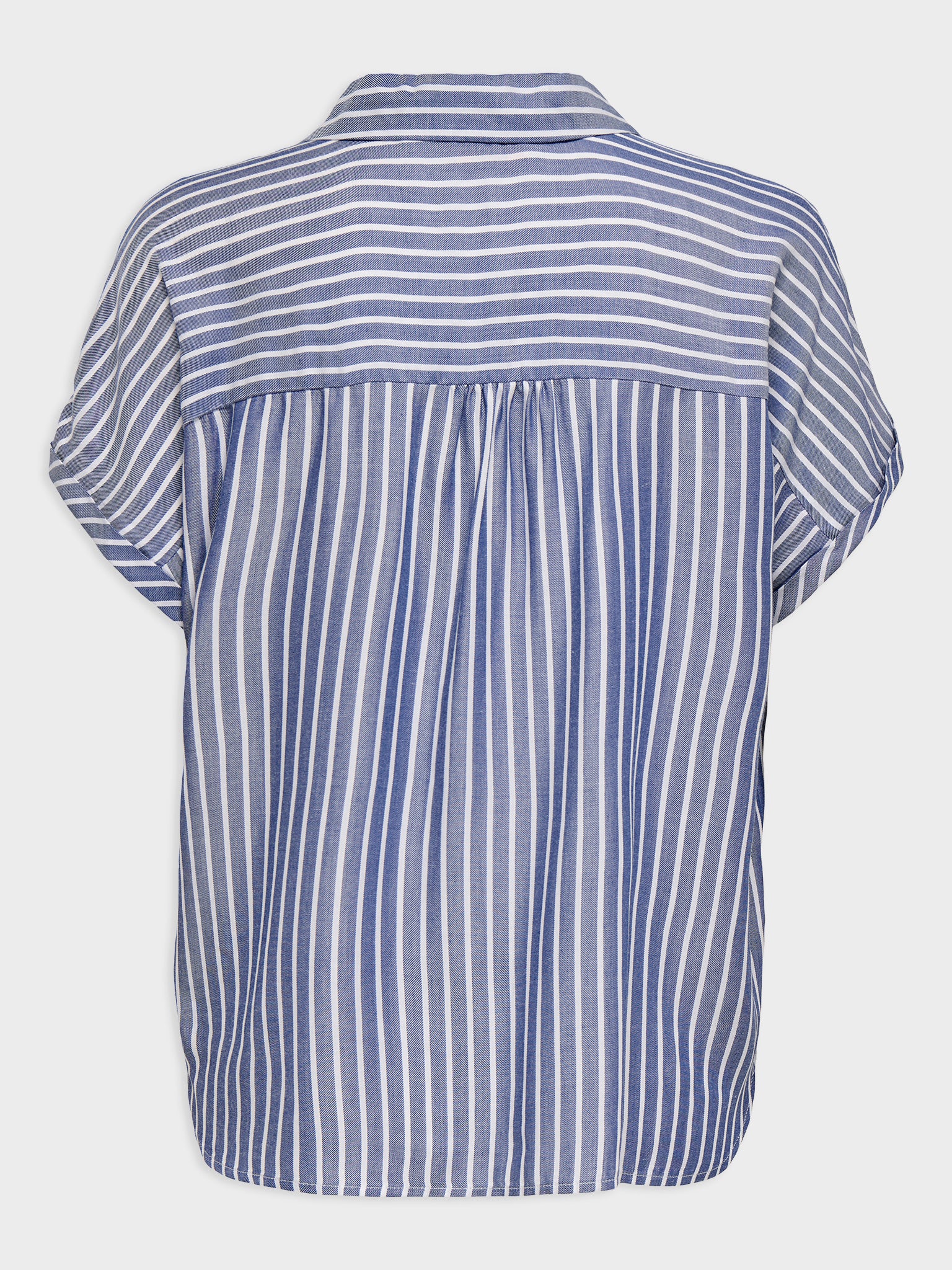Γυναικείο πουκάμισο ριγέ ONLGIBSI-PUORI SS V-NECK SHIRT WVN 15370650 | 15370650