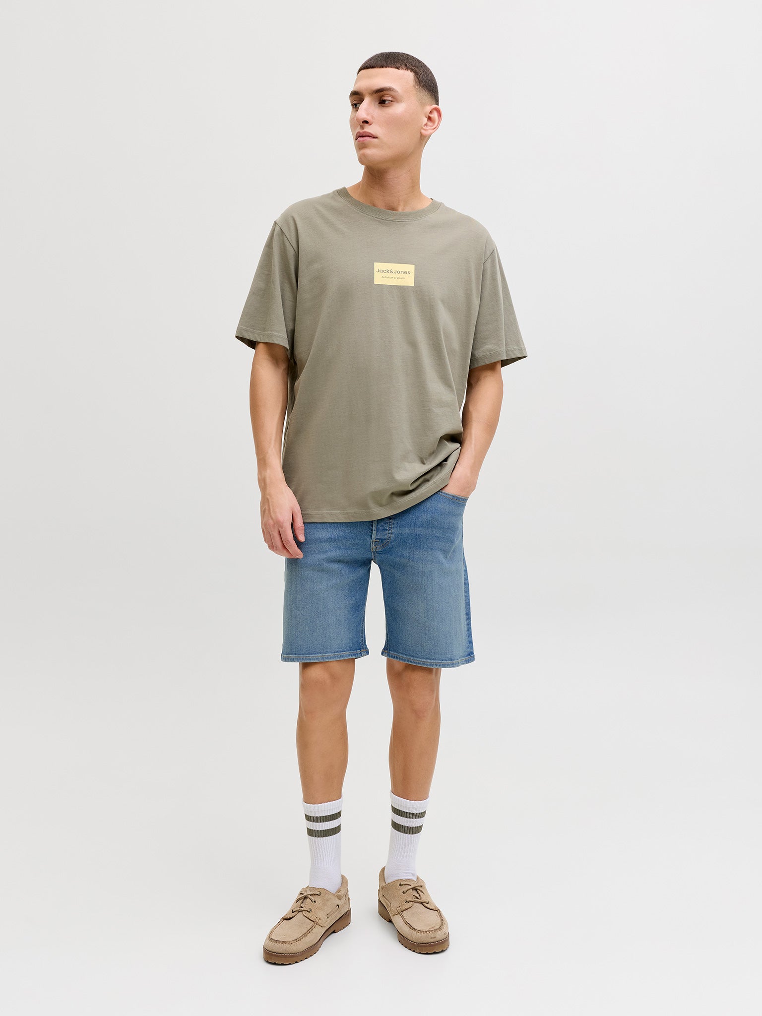 Ανδρική βερμούδα τζιν blue denim JJIRICK JJORIGINAL SHORTS AT 12290839 | 12290839