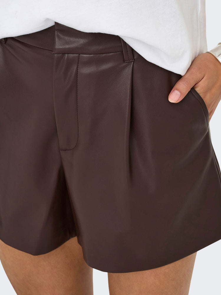 Γυναικείο σορτς δερματίνη ONLSMOOTH HW FAUX LEA SHORTS CC PNT 15351265 | 15351265