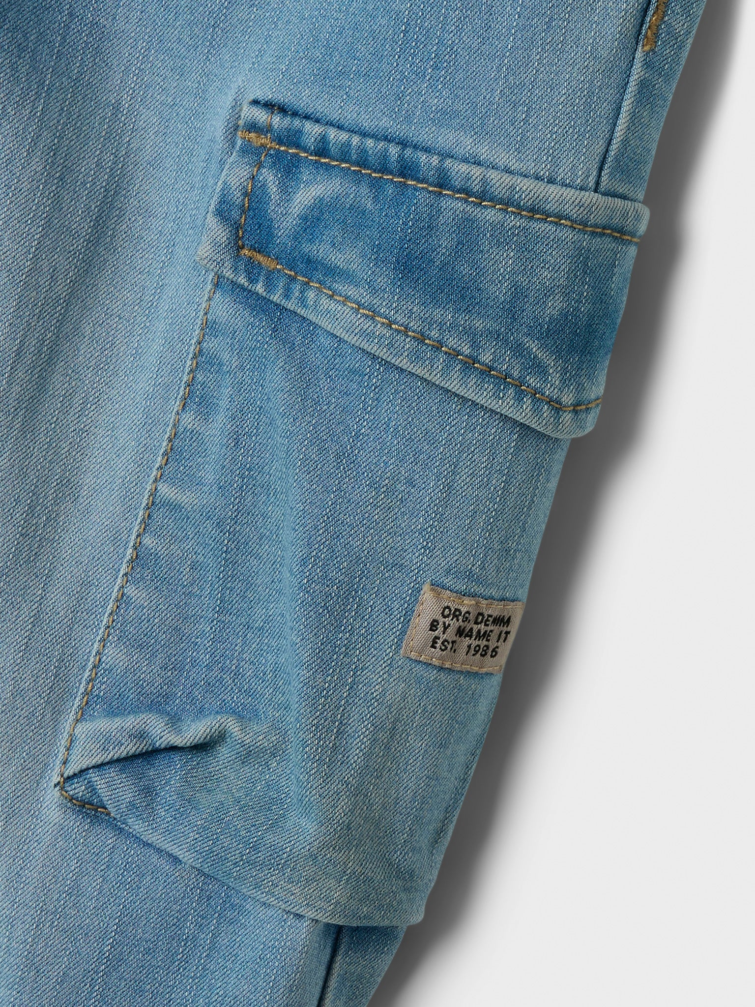 Παιδικό παντελόνι τζιν medium blue NMMBEN BAGGY R CARGO JEANS 9770-YT NOOS 13224943 | 13224943