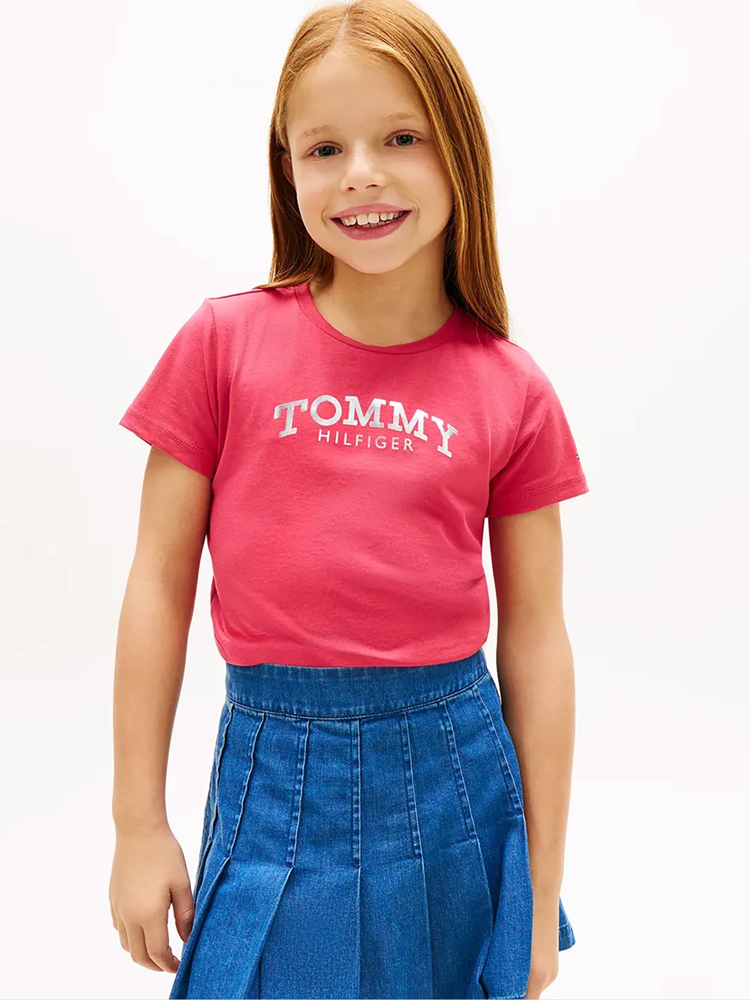 Παιδική μπλούζα μακό TOMMY FOIL TEE SS KG0KG08974XI5 | KG0KG08974XI5
