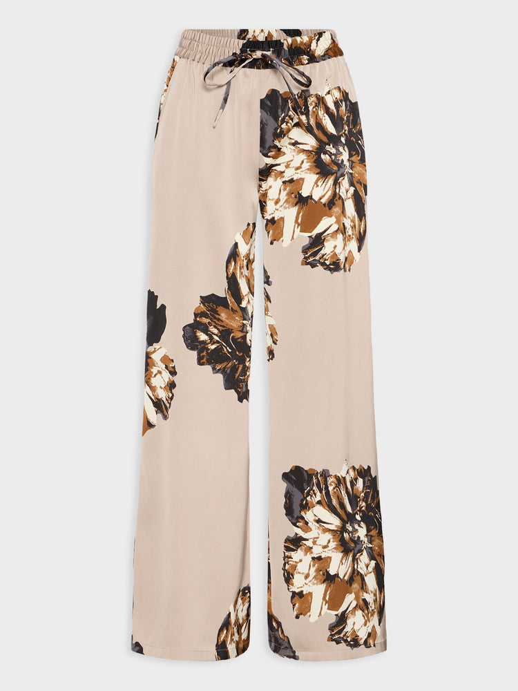 Γυναικεία παντελόνα φλοράλ BYJANNIKE WIDE PANTS 20818138 | 20818138