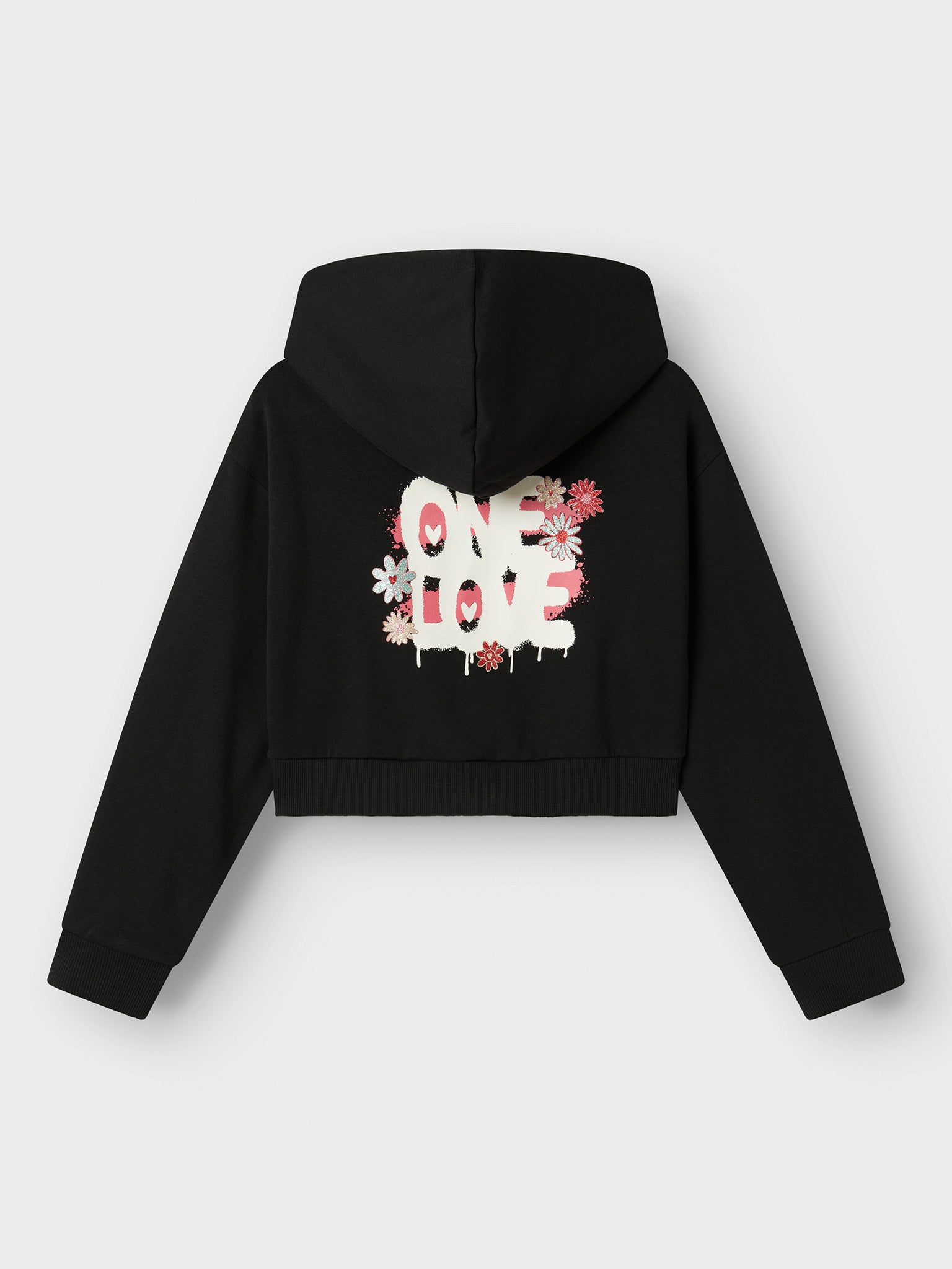 Εφηβική μπλούζα crop NKFKORY LS CROP BOXY SWE WH BRU PS NOOS 13245156 | 13245156