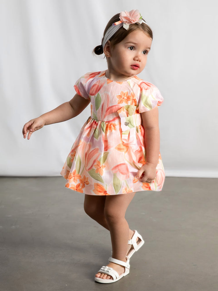 Βρεφικό φόρεμα φλοράλ | 26-01909-077