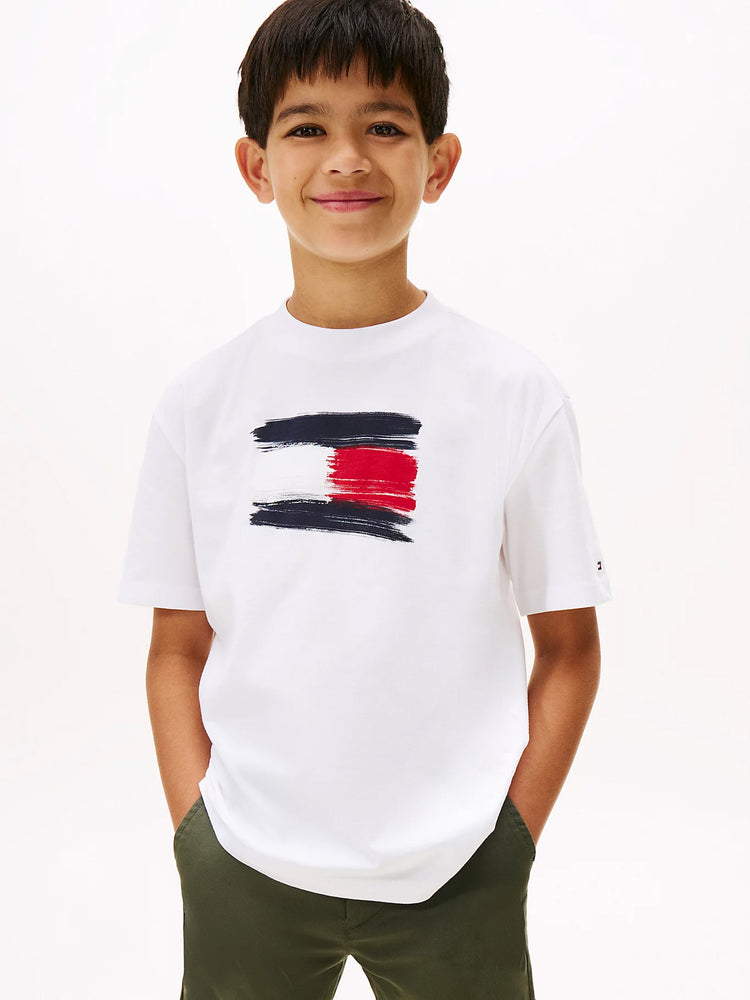 Παιδική μπλούζα μακό FLAG ARCHIVE TEE SS KB0KB10111YBR | KB0KB10111YBR