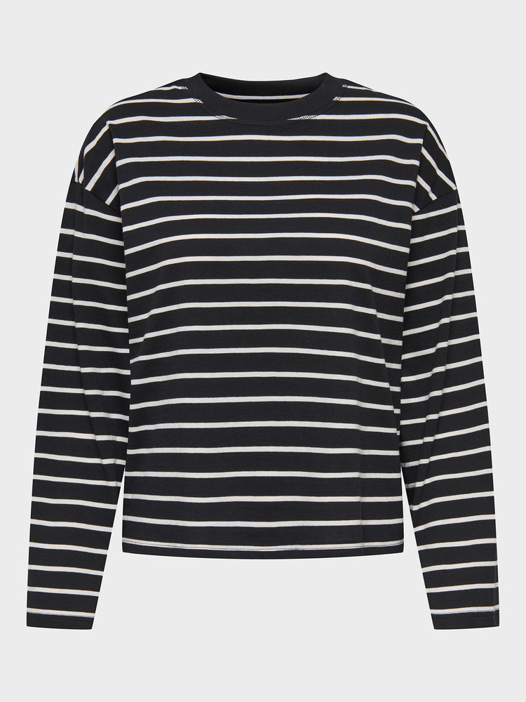 Γυναικεία μπλούζα ONLHAPPY L/S O-NECK STRIPE TEE JRS 15382466 | 15382466