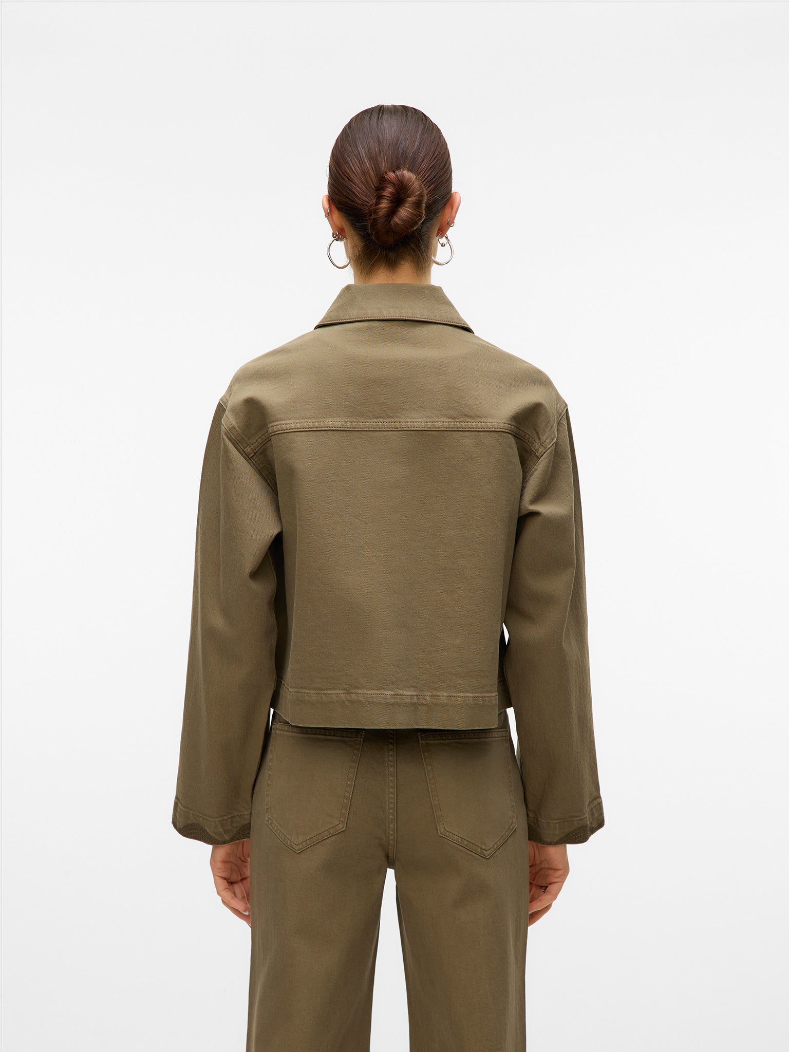 Γυναικείο τζάκετ crop VMTYLLA LS COLORED DNM JACKET 10332455 | 10332455
