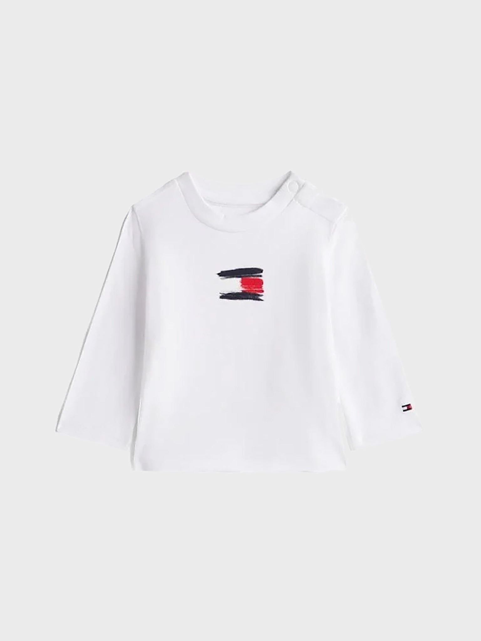 Βρεφική μπλούζα μακό SMALL FLAG TEE L/S KN0KN02128YBR | KN0KN02128YBR