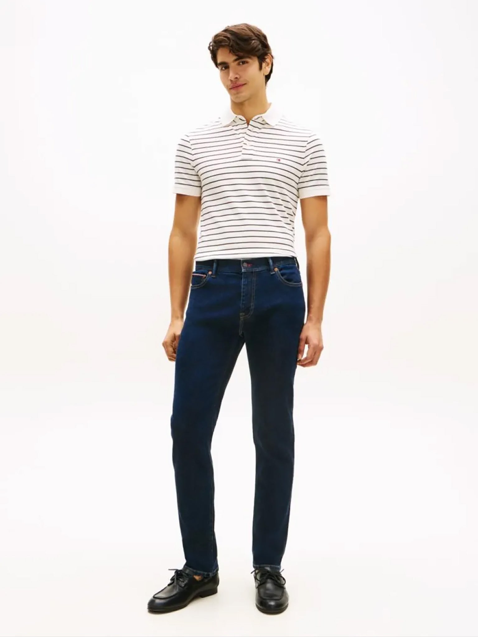 Ανδρικό polo ριγέ | MW0MW177710FJ