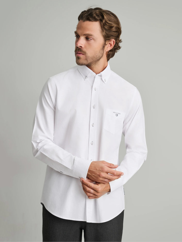 Ανδρικό πουκάμισο optic white | 24NG.KR130/1B.1