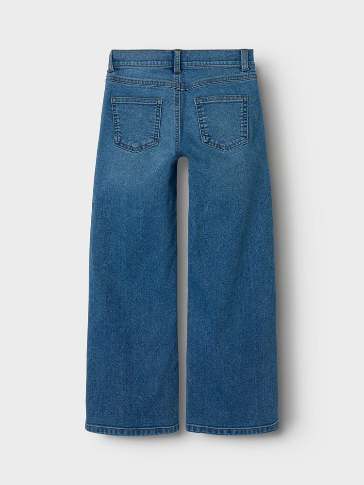 Εφηβικό παντελόνι τζιν medium blue NKFROSE WIDE JEANS 8808-DT 13244340 | 13244340